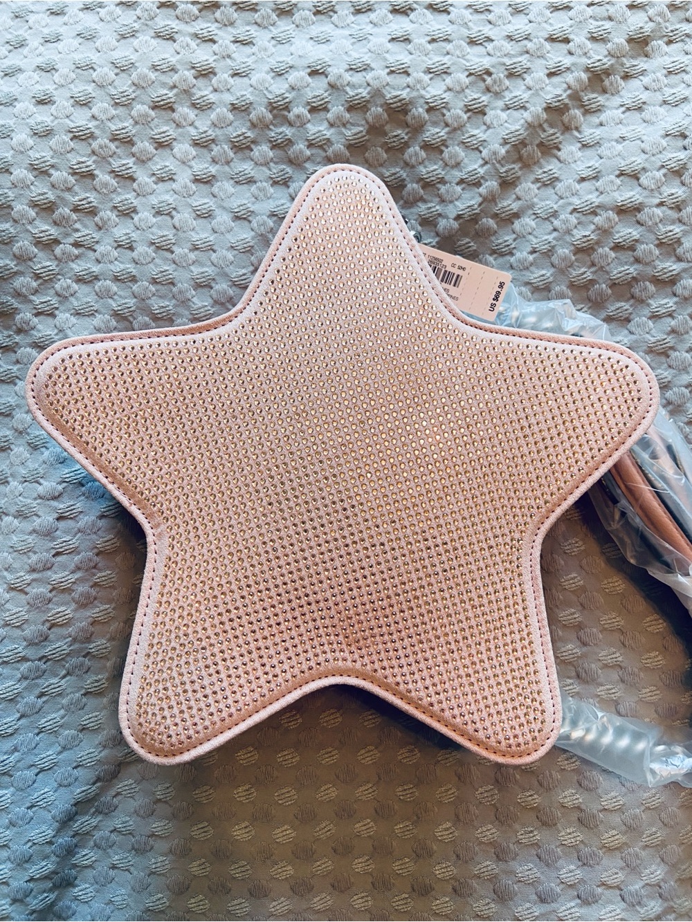 Victoria’s Secret Star Crossbody Bag Rose Gold Rhinestone - Picture 9 of 10
